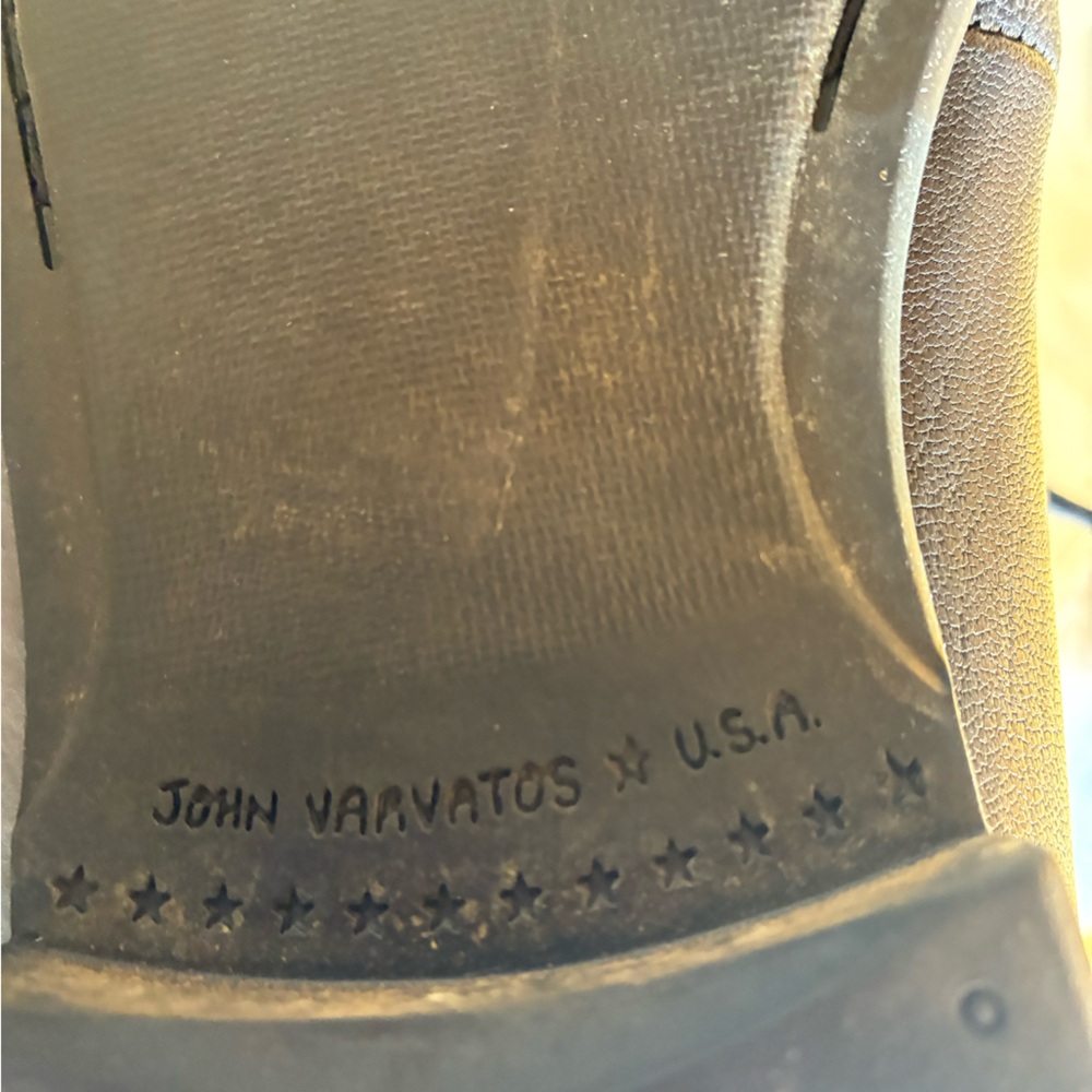 JOHN VARVATOS STAR USA COMMUTER CHUKKA BOOT PEBBLE LEATHER Size 10 - Picture 9 of 9